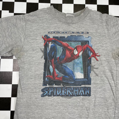 Vintage Y2K Spiderman T-Shirt - Youth Small