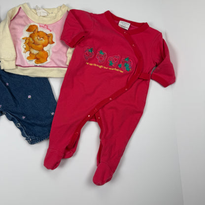 Baby Girl's Vintage Clothing Bundle 0-3 Months