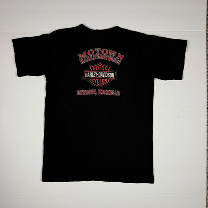 Vintage 2003 Harley Davidson Motown Detroit Michigan T-Shirt - Size 5T/6