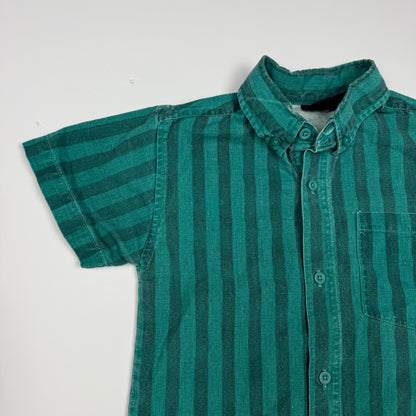 Vintage Electric Kids Striped Button Down Shirt - 4/5T