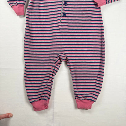 Vintage Land's End Striped Romper - 3T
