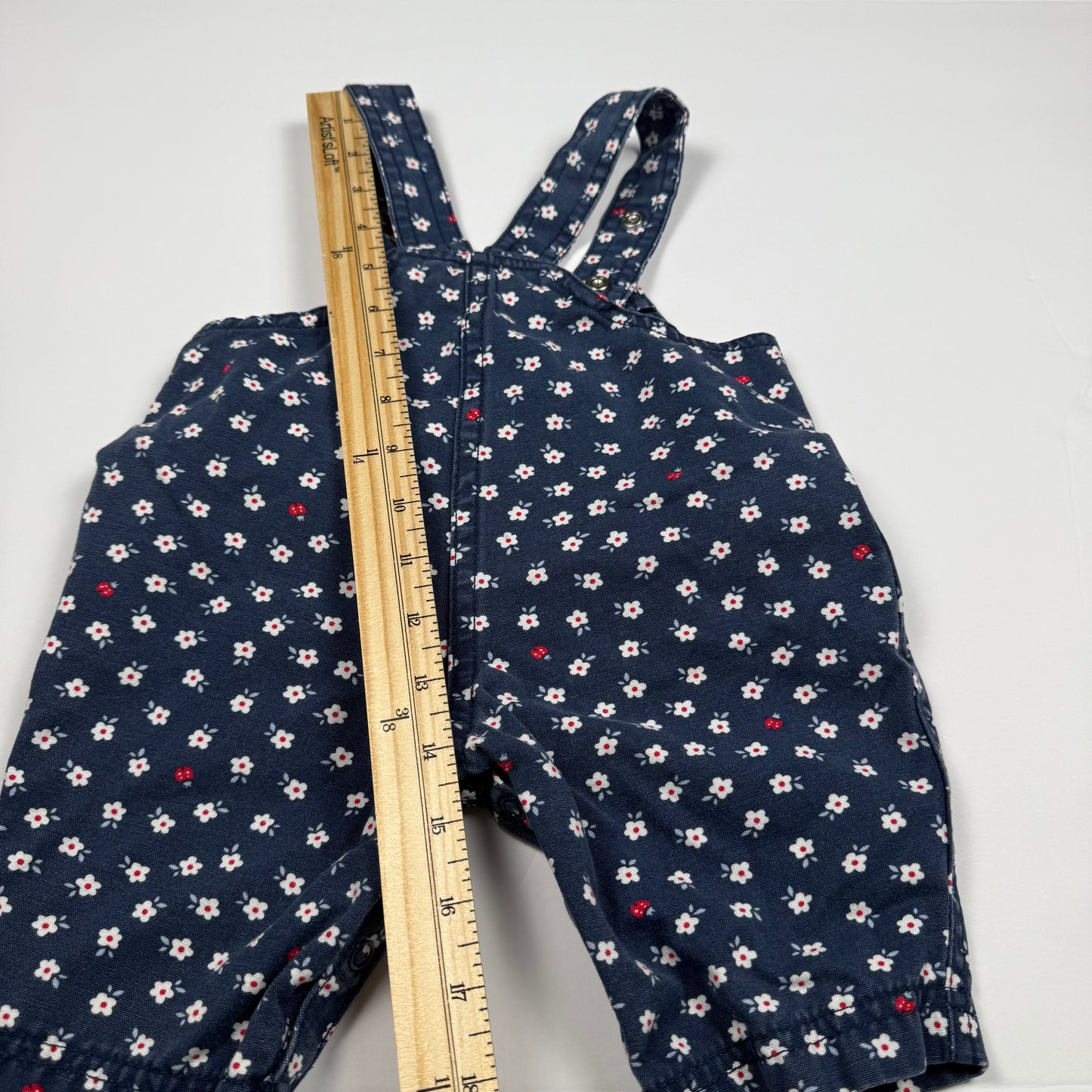 Vintage 1990's Winnie the Pooh Floral Romper Overalls - 3/6 Months