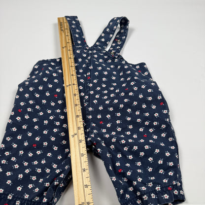Vintage 1990's Winnie the Pooh Floral Romper Overalls - 3/6 Months