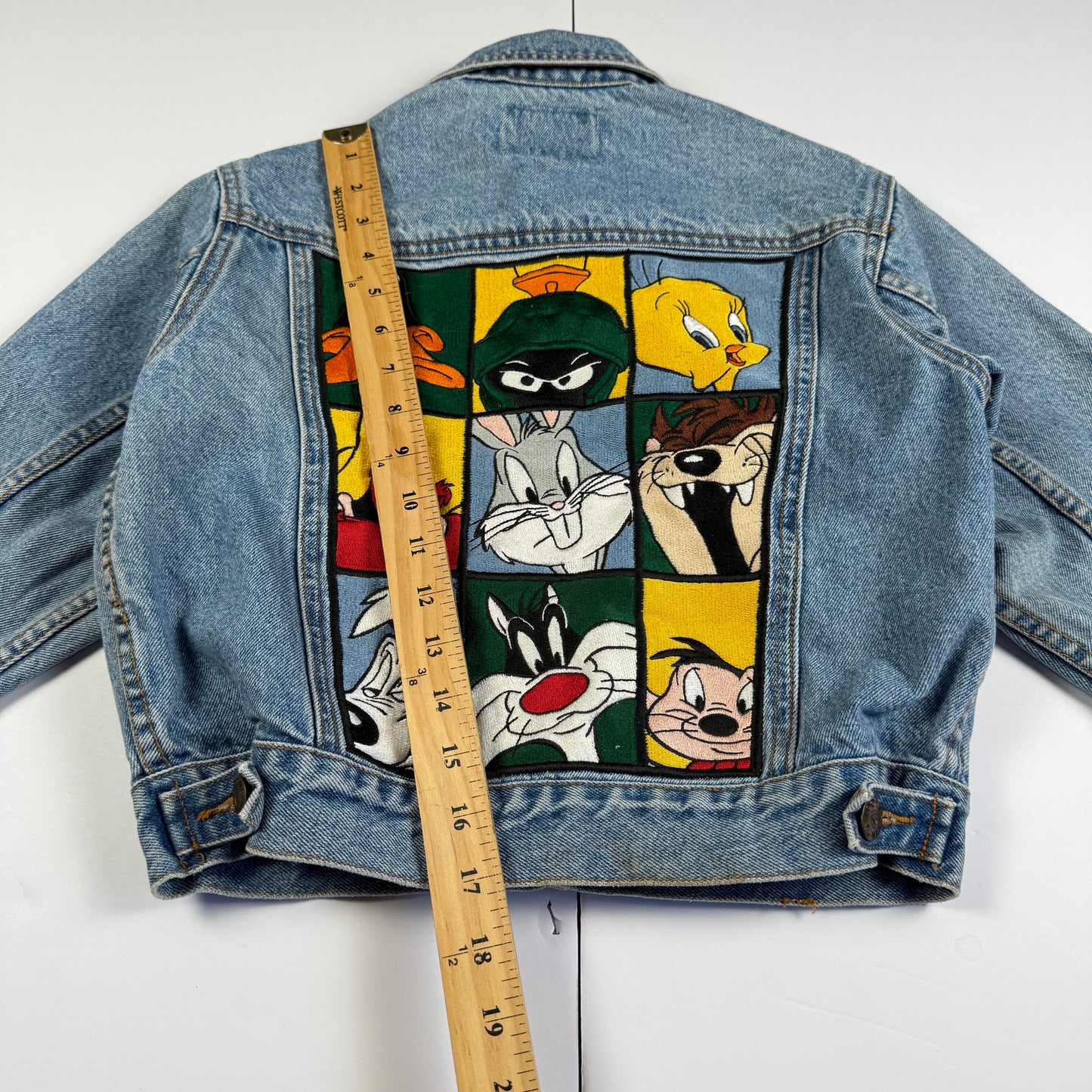 Vintage 1995 Looney Tunes Denim Jacket - Size 4/5T