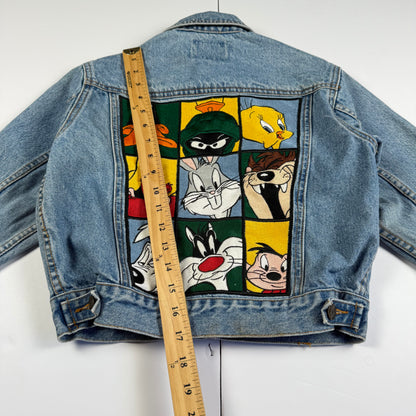 Vintage 1995 Looney Tunes Denim Jacket - Size 4/5T