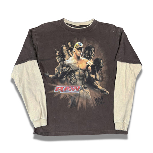 Y2K WWE RAW Long Sleeved Shirt - Youth Large