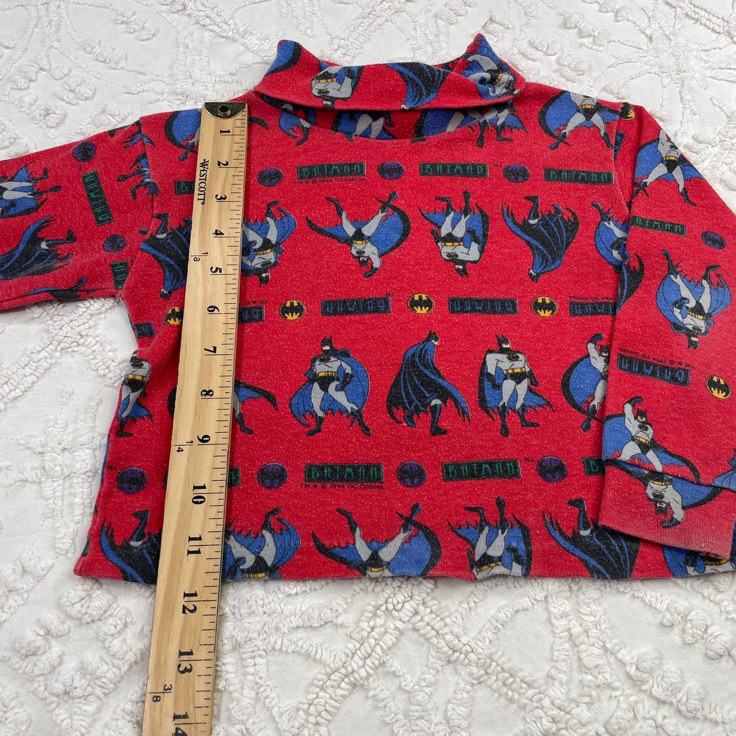 Vintage 1994 Batman Turtleneck Shirt - 18/24 Months