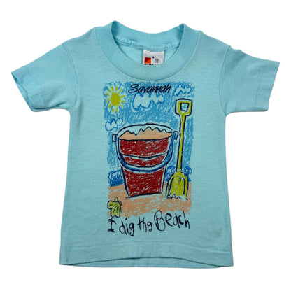 Vintage Savannah Georgia Beach Sand Bucket Shirt - Toddler 2T