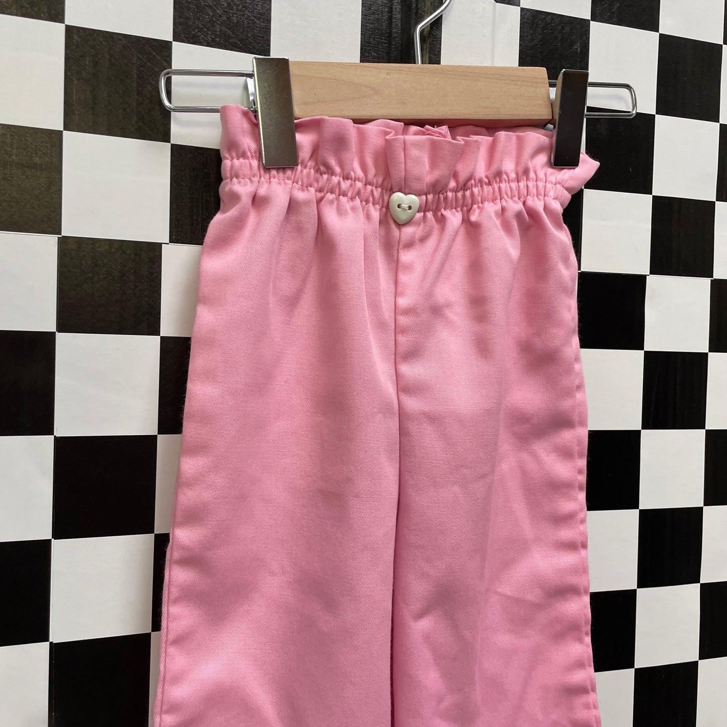 Vintage 1980's Pastel Pink Pull on Pants - 12 Months