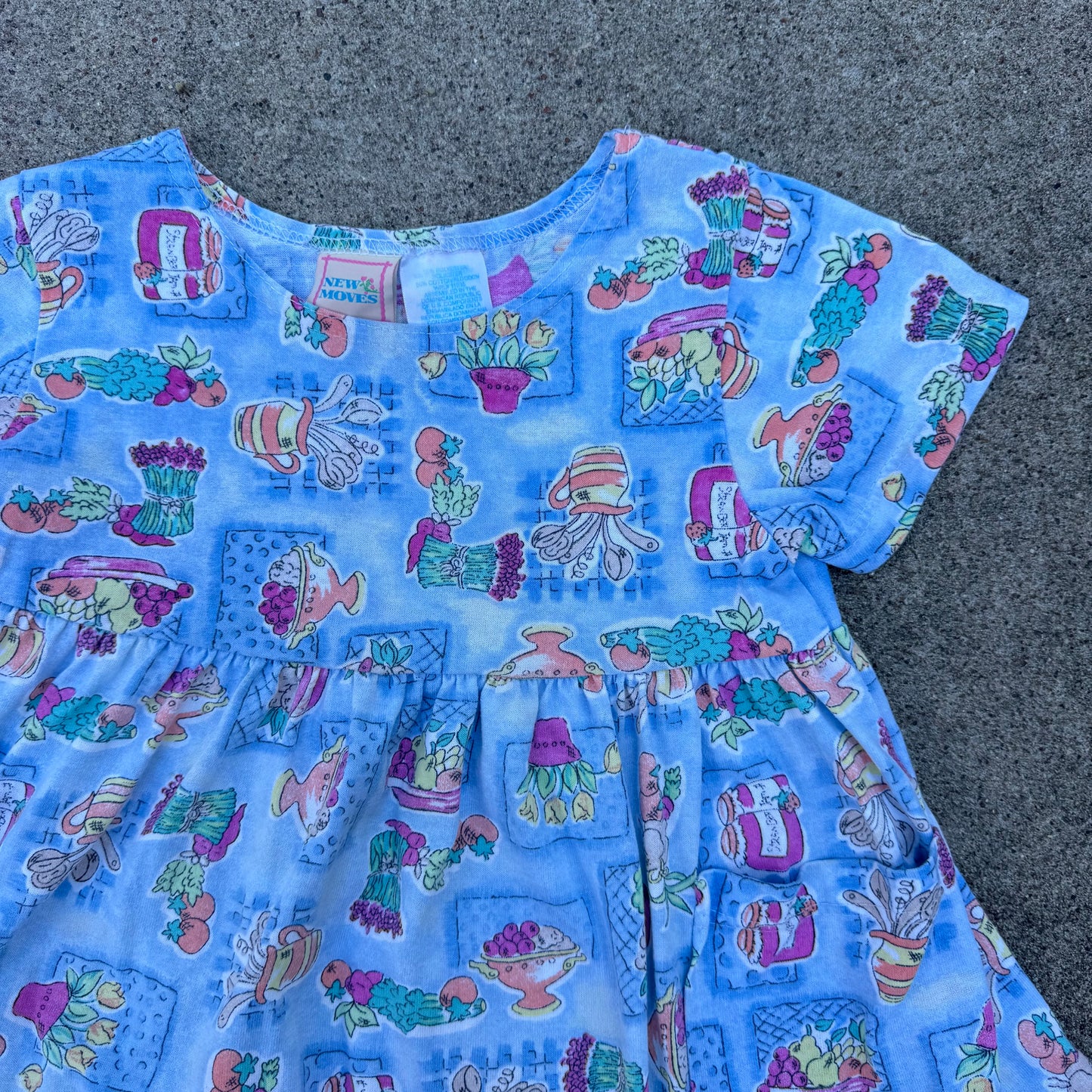 Vintage New Moves Garden Dress - 3/4T