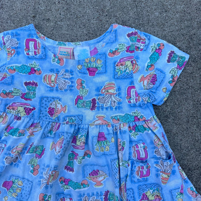 Vintage New Moves Garden Dress - 3/4T