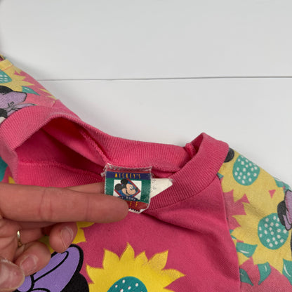 Vintage Minnie Mouse Sunflower Shirt - girls 7/8