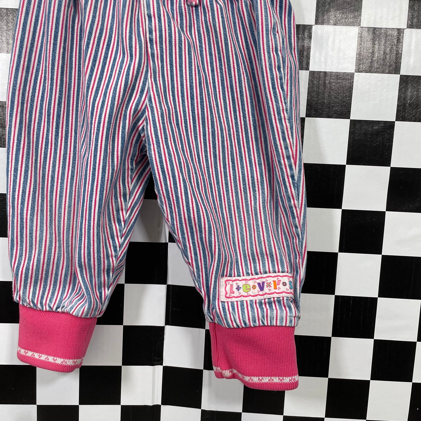 Vintage Levi's Striped Jogger Pants - 18 Months