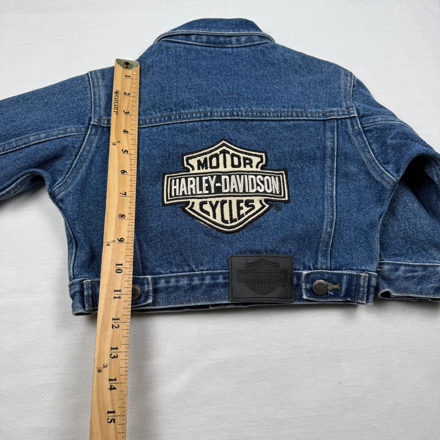 Vintage Y2K Harley Davidson Denim Jacket - Toddler 2T