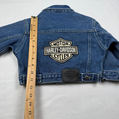 Vintage Y2K Harley Davidson Denim Jacket - Toddler 2T