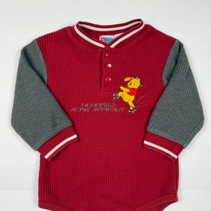 Vintage Y2K Winnie the Pooh Hockey Onesie - 24 Months