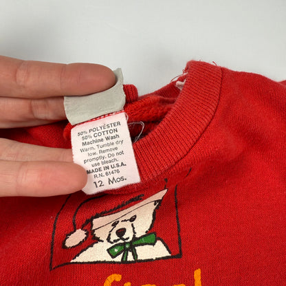 Vintage My First Christmas Sweatshirt - 12 Months