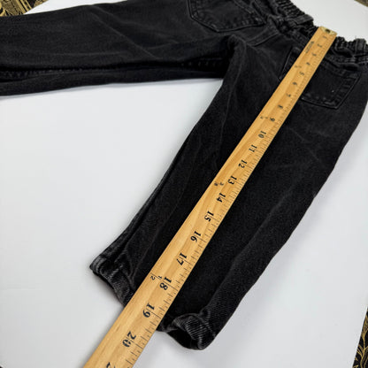 Vintage Black Denim Pants - 2T