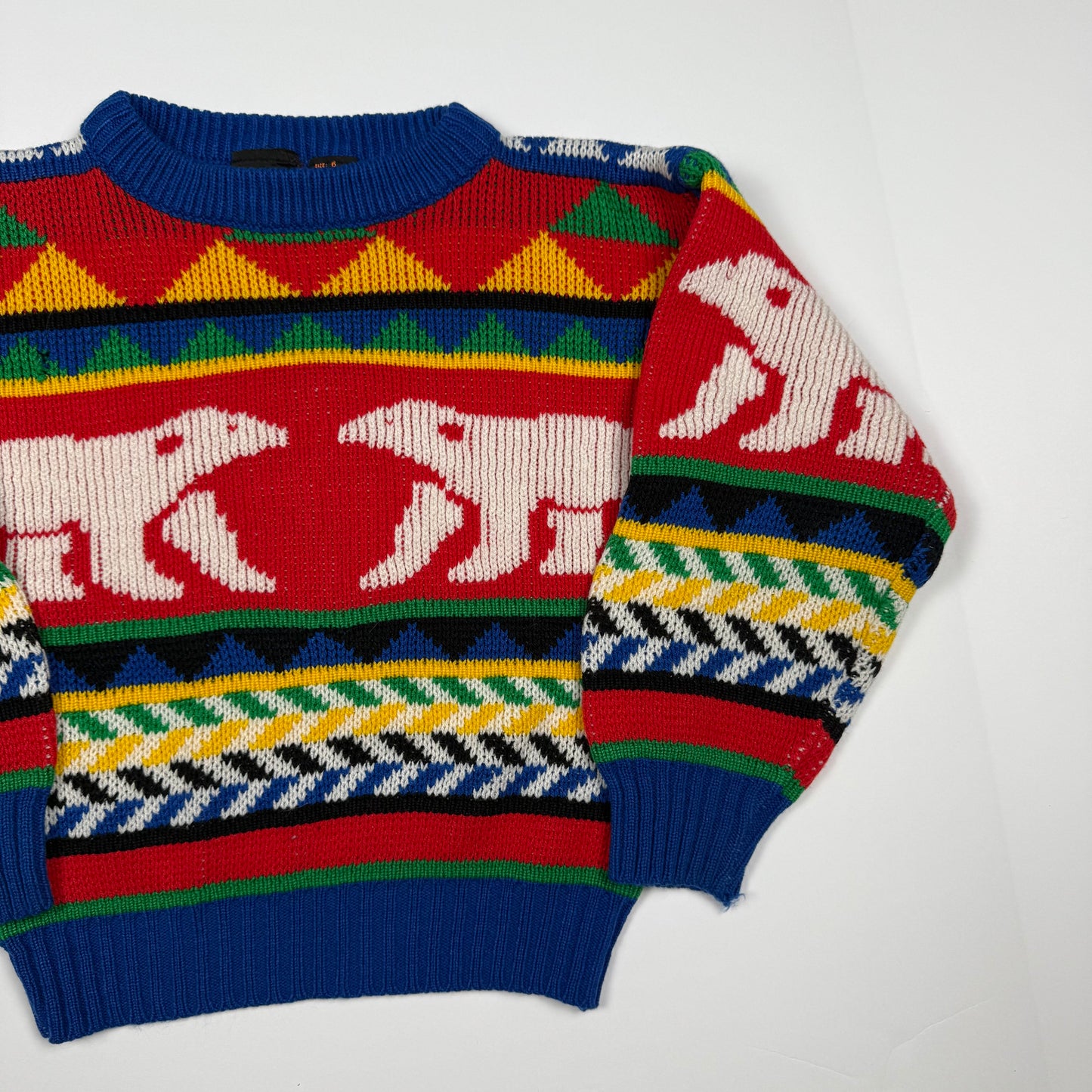 Vintage Electric Kids Knit Sweater - 4/5T