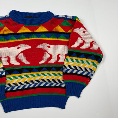 Vintage Electric Kids Knit Sweater - 4/5T
