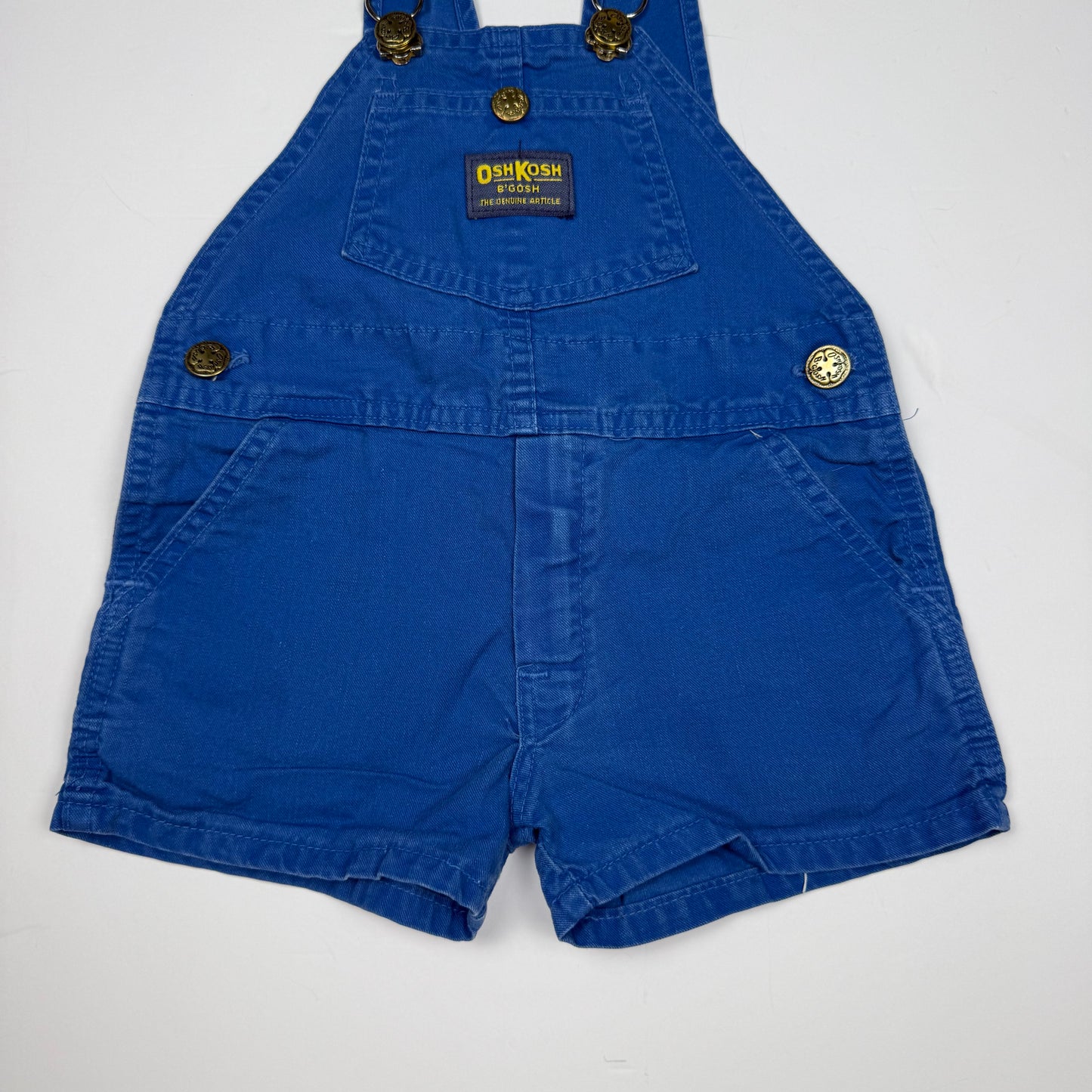 Vintage Oshkosh B'Gosh Blue Shortalls - 2T