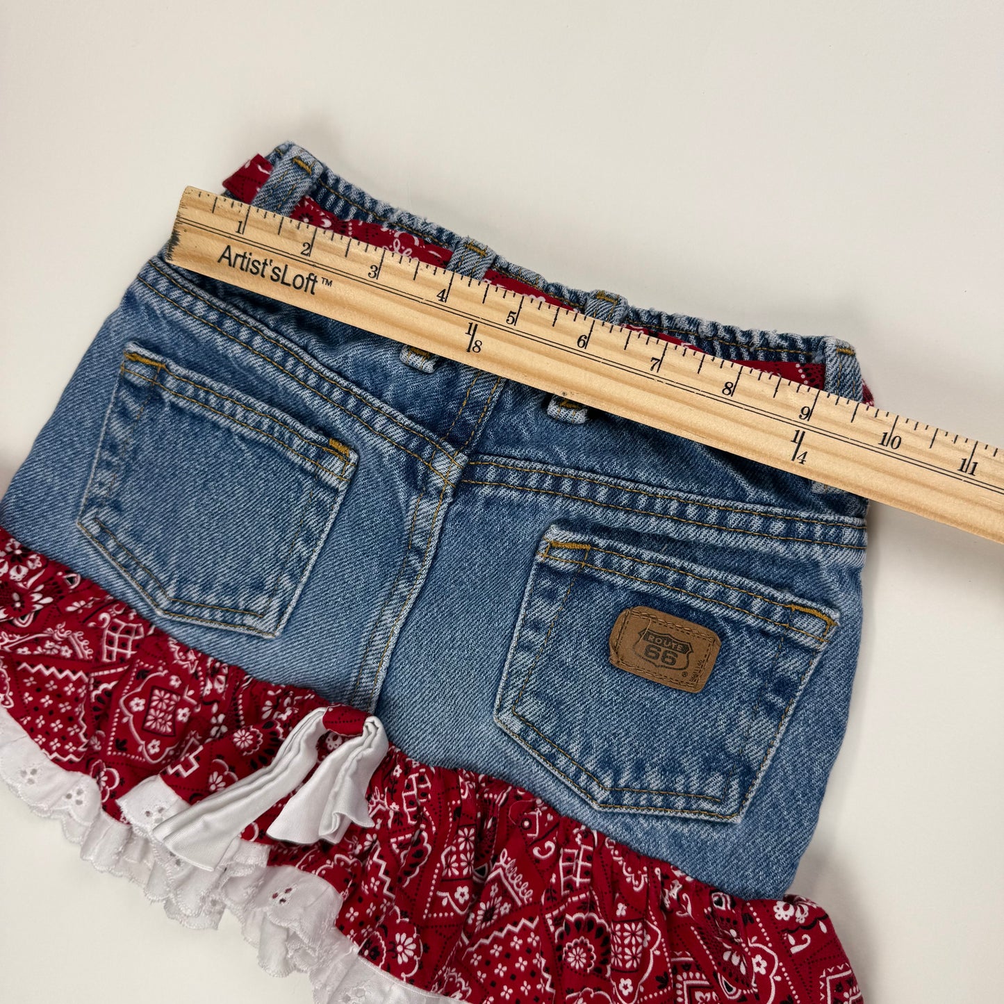 Vintage 1990's Route 66 Denim Skirt - 2T