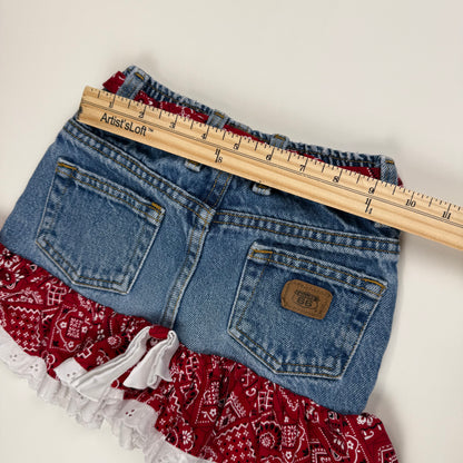 Vintage 1990's Route 66 Denim Skirt - 2T