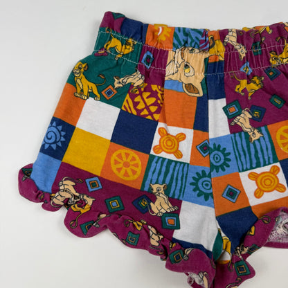Vintage 1990's Lion King AOP Shorts - 2/3T