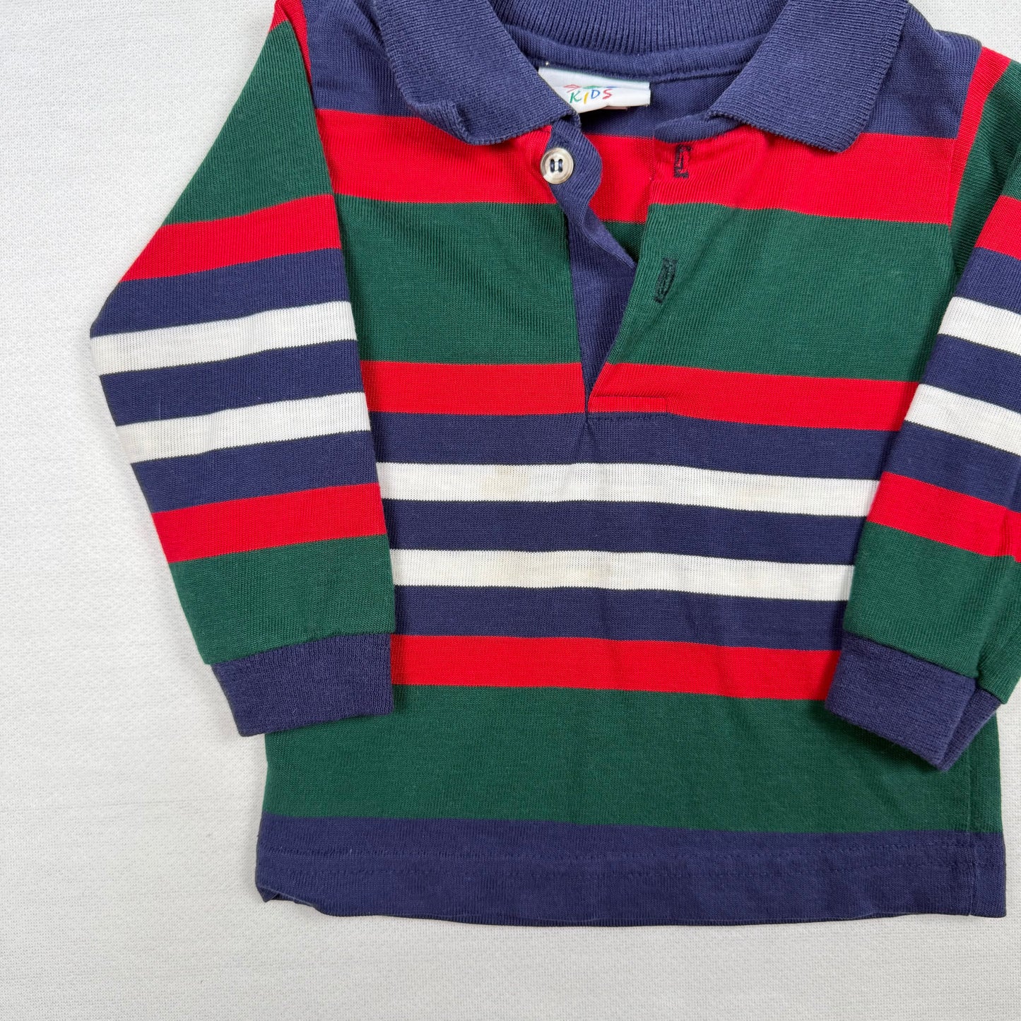 Vintage Striped Collared Shirt - 12 Months