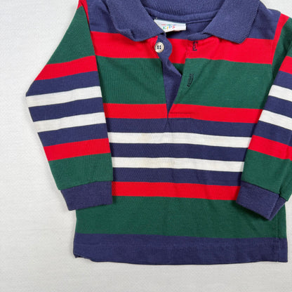 Vintage Striped Collared Shirt - 12 Months
