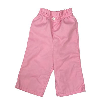 Vintage 1980's Pastel Pink Pull on Pants - 12 Months