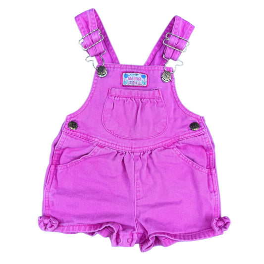 Vintage Okie-Dokie Pink Bubble Shortall Romper - 2T