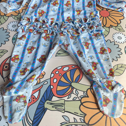 Vintage Winnie the Pooh Striped Sleeper - 18/24 Months