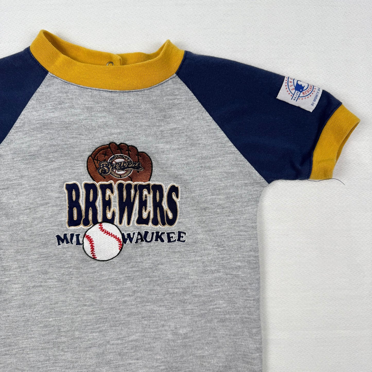 Vintage Milwaukee Brewers Baby Romper - Baby 6/9 Months
