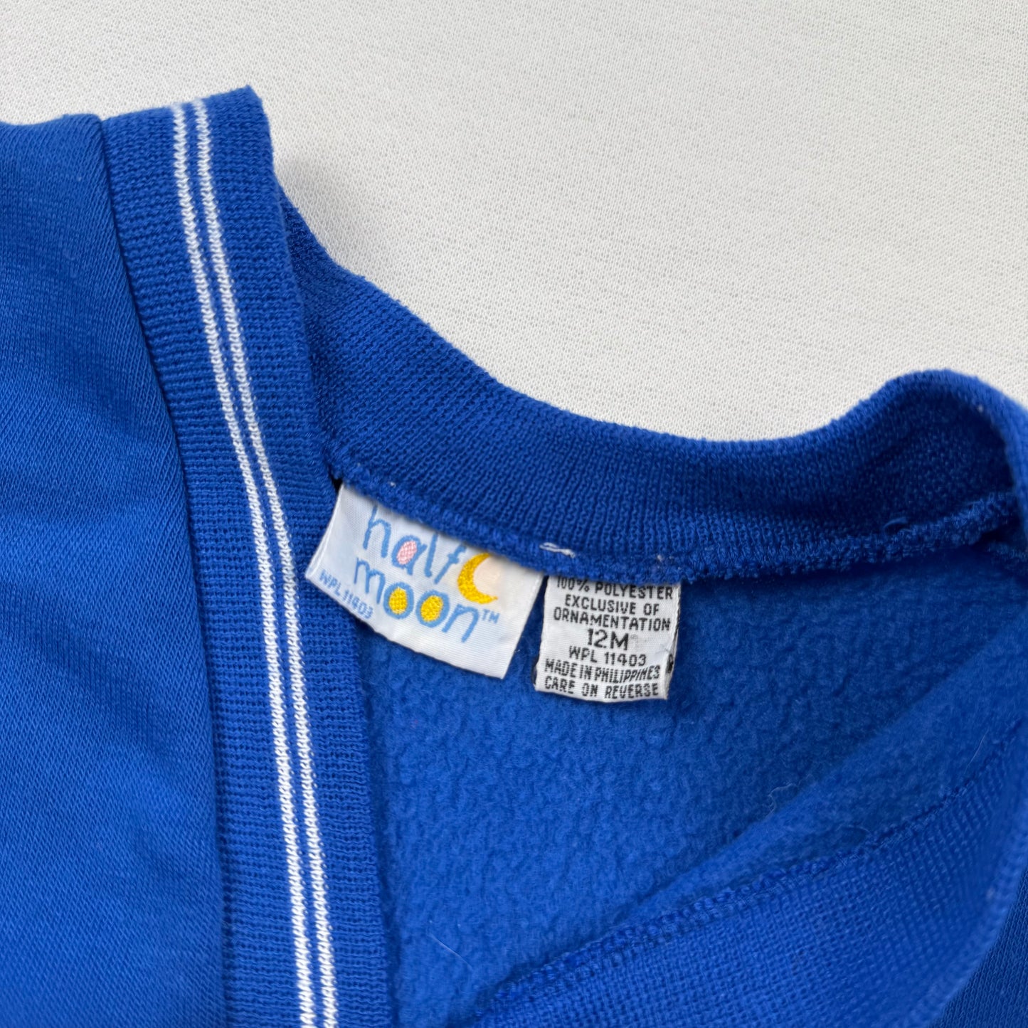 Vintage Half Moon Dump Truck Sweatshirt Cardigan - Baby 12 Months