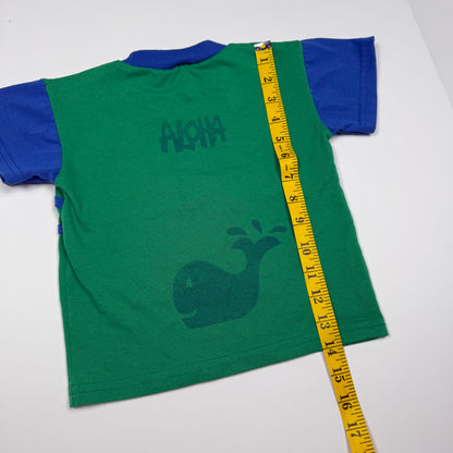 Vintage Garanimals Aloha Whale Shirt - 2T
