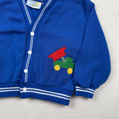 Vintage Half Moon Dump Truck Sweatshirt Cardigan - Baby 12 Months