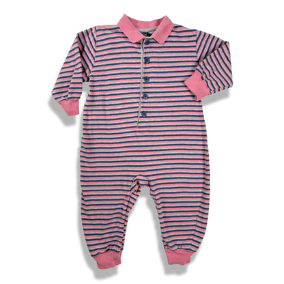 Vintage Land's End Striped Romper - 3T