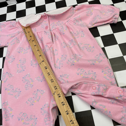 Vintage Oshkosh B'Gosh Pink Collared Romper - 6/9 Months