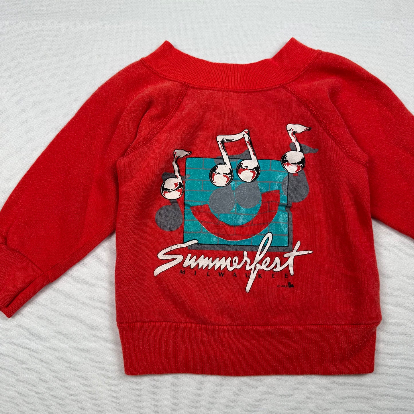 Vintage 1980's Milwaukee Summerfest Sweatshirt - Baby 18 Months
