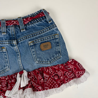 Vintage 1990's Route 66 Denim Skirt - 2T