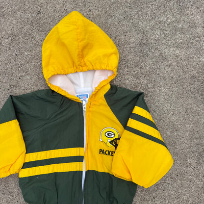 Vintage 1990's Green Bay Packers Windbreaker Jacket - 12 Months