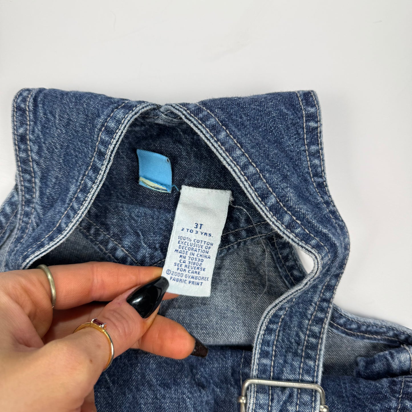 Vintage Gymboree Denim Shortalls - 3T