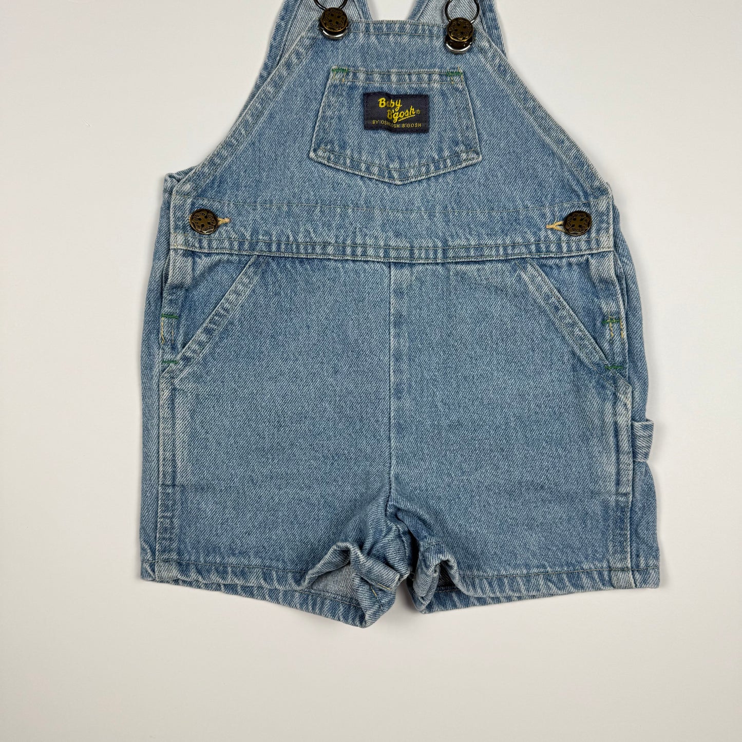 Vintage Oshkosh B'Gosh Denim Shortalls - 24 Months