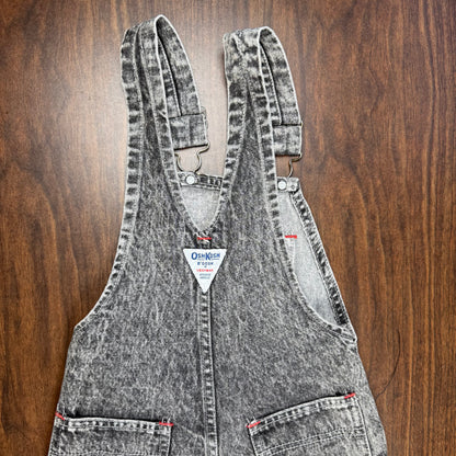 Vintage Oshkosh B'Gosh Stone Washed Denim Overalls - 4/5T