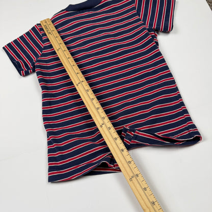Vintage Y2K Striped Bear Car Romper - 24 Months