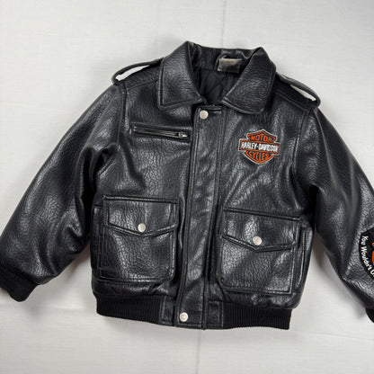 Vintage Y2K Harley Davidson Jacket - 4/5T