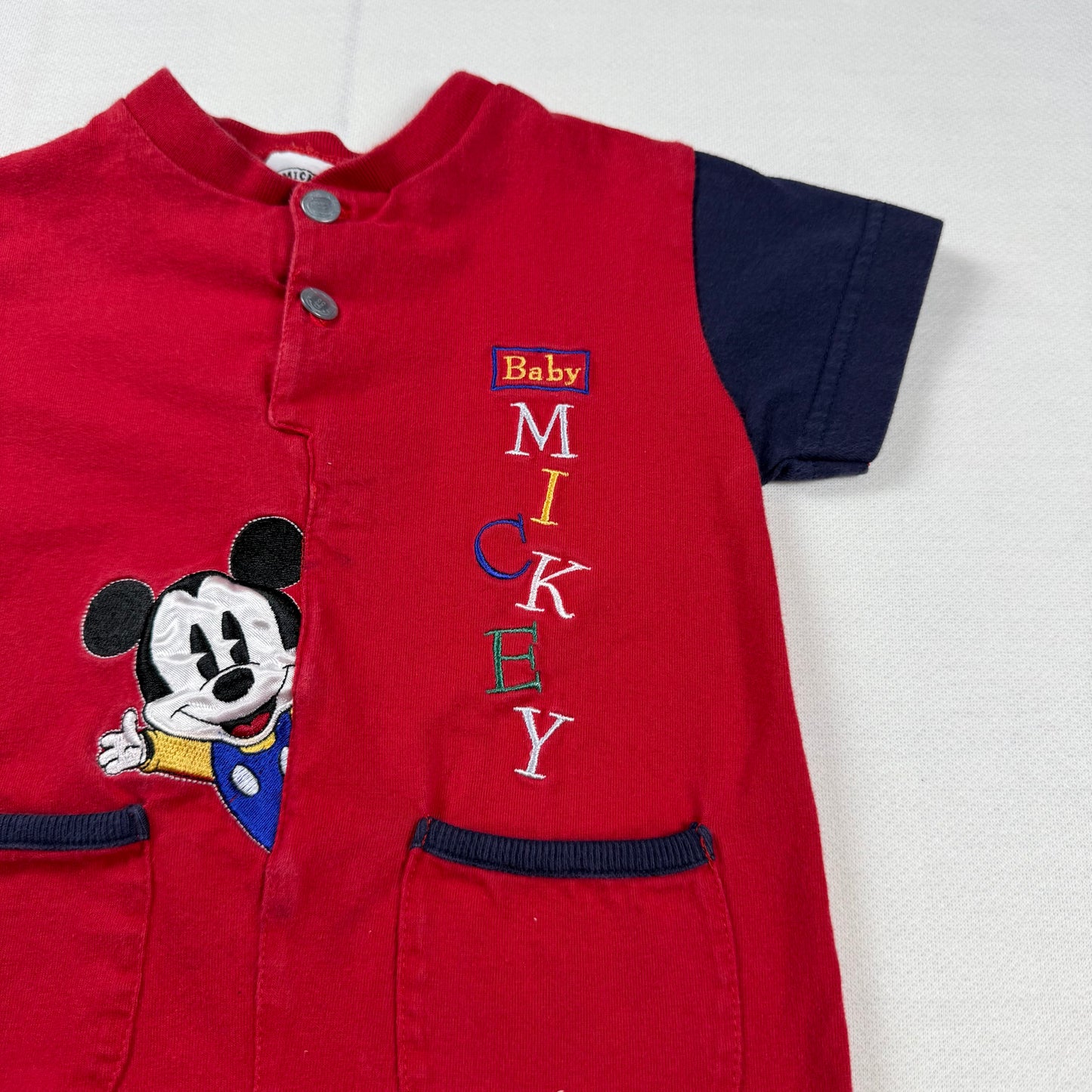 Vintage Mickey Mouse T-Shirt Romper - 12 Months