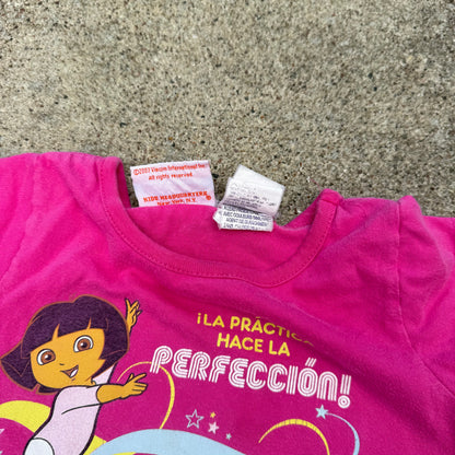Y2K 2007 Dora and Boots Dancing T-Shirt - 2T