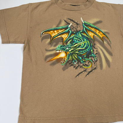 Y2K Top Heavy Dragon T-Shirt - Youth Size 7